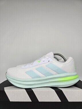 adidas Women's Galaxy 7 JQ2610 Cloud White Halo Mint Lime Running Shoes Size 10